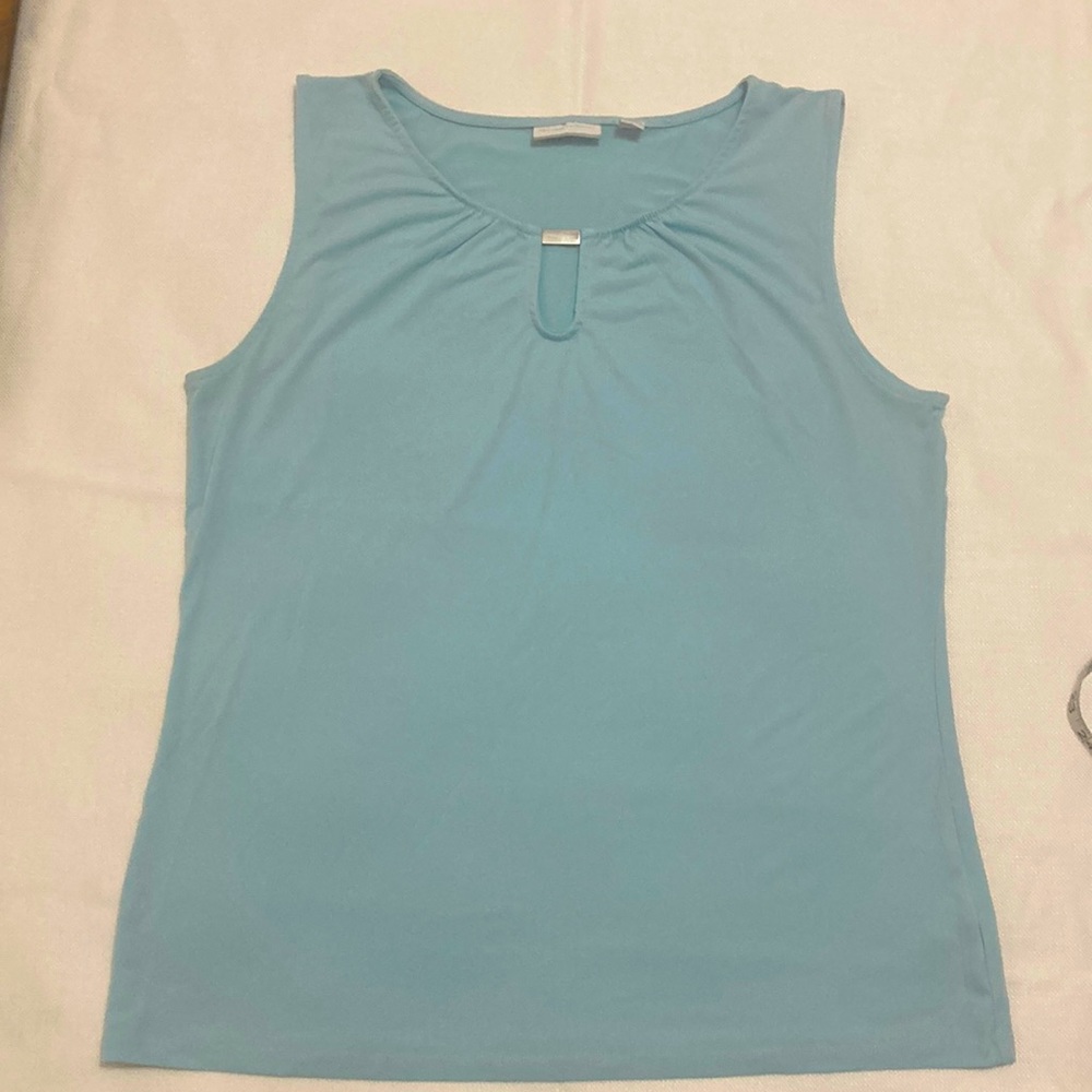 New York & Company Light Blue Top L